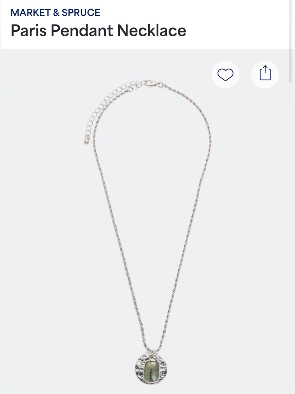 Market & Spruce Paris Pendant Necklace